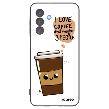 Picasee Samsung Galaxy A17 5G Hülle - Schwarzes Silikon - Cute coffee