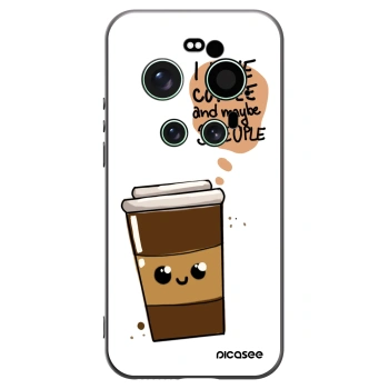 Picasee Xiaomi 17 Ultra Hülle - Schwarzes Silikon - Cute coffee
