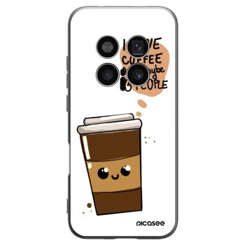 Picasee Honor Magic8 Pro 5G Hülle - Schwarzes Silikon - Cute coffee