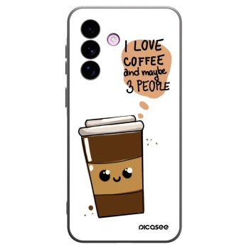 Picasee Samsung Galaxy A57 5G Hülle - Schwarzes Silikon - Cute coffee