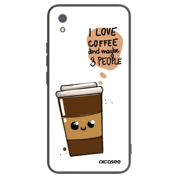 Picasee Xiaomi Redmi 7A Hülle - Schwarzes Silikon - Cute coffee