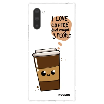 Picasee Samsung Galaxy Note 10 N970F Hülle - Transparentes Silikon - Cute coffee