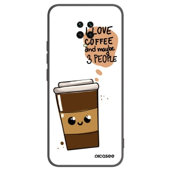 Picasee Xiaomi Redmi Note 9 Pro Hülle - Schwarzes Silikon - Cute coffee
