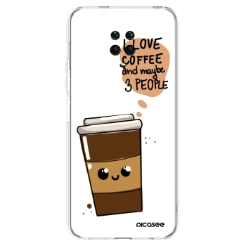 Picasee Xiaomi Redmi Note 9S Hülle - Transparentes Silikon - Cute coffee