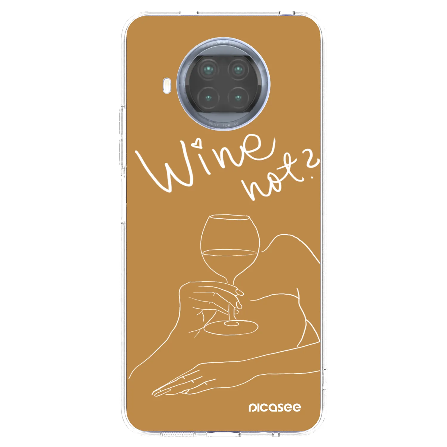 Picasee Xiaomi Mi 10T Lite Hülle - Transparentes Silikon - Wine not