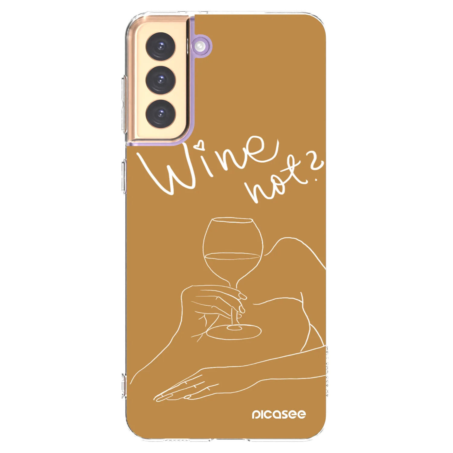 Picasee Samsung Galaxy S21+ 5G G996F Hülle - Transparentes Silikon - Wine not