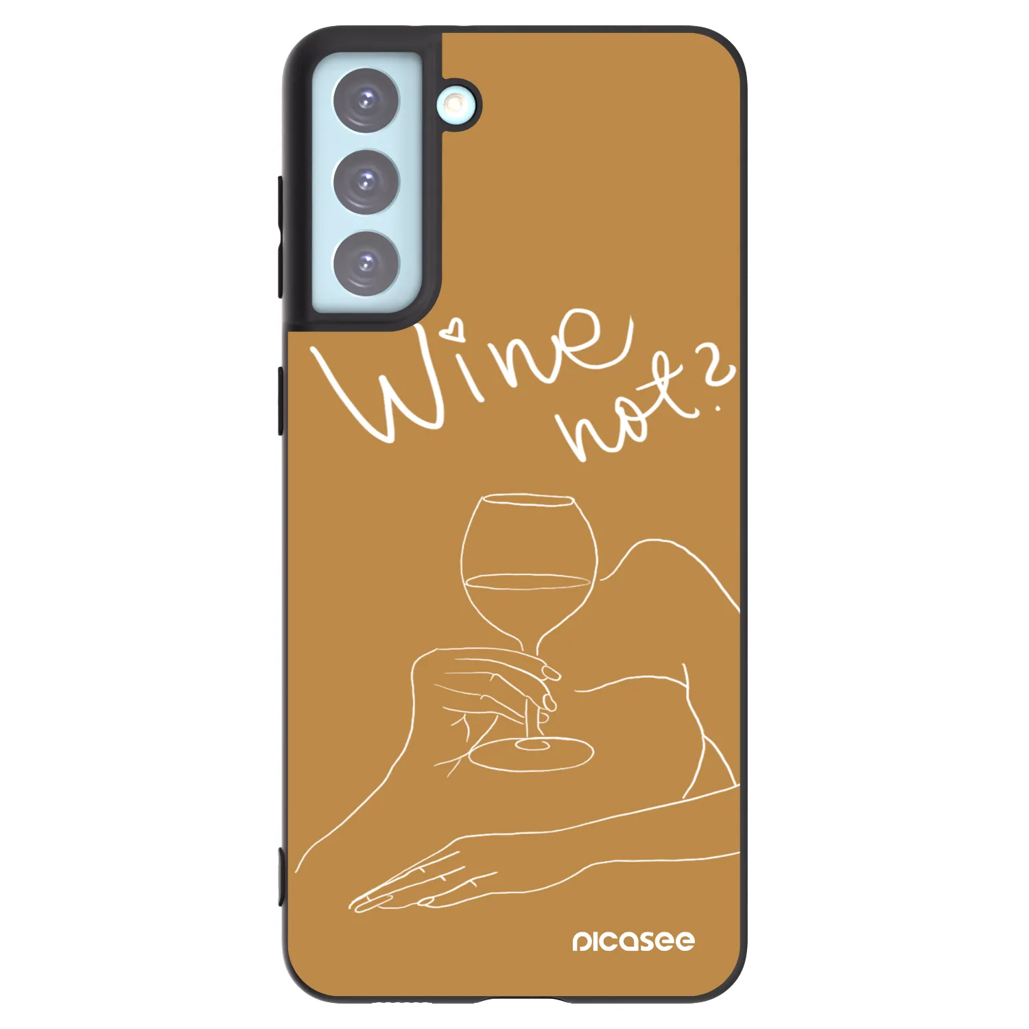 Picasee Samsung Galaxy S21+ 5G G996F Hülle - Schwarzes Silikon - Wine not
