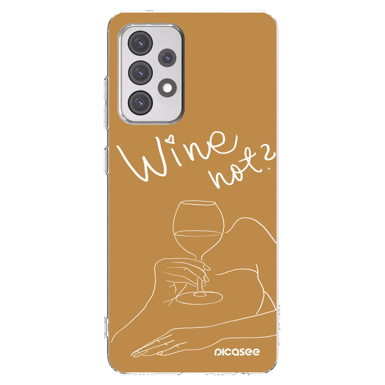 Picasee Samsung Galaxy A52 5G A525F Hülle - Transparentes Silikon - Wine not