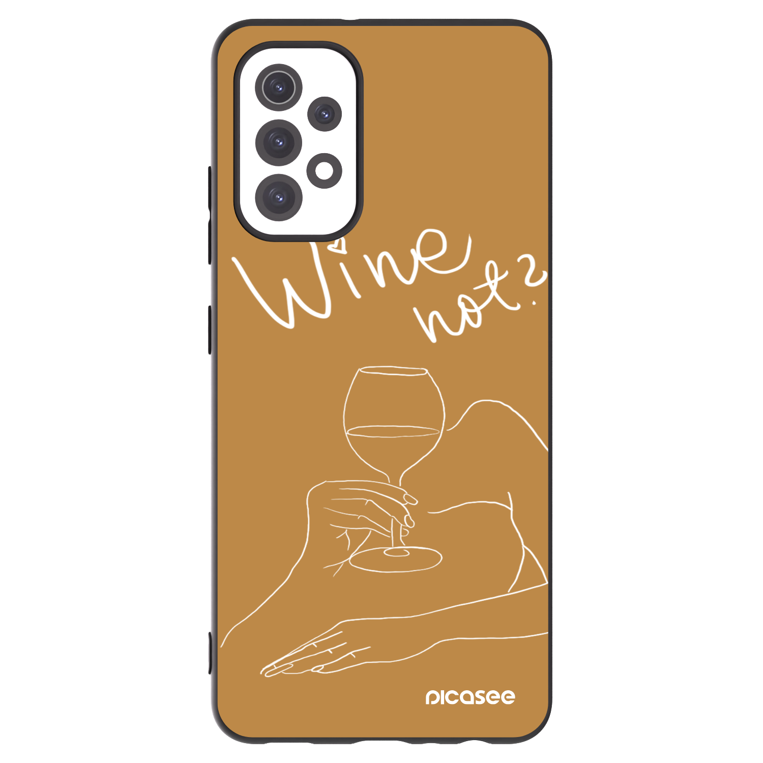 Picasee Samsung Galaxy A32 5G A326B Hülle - Schwarzes Silikon - Wine not