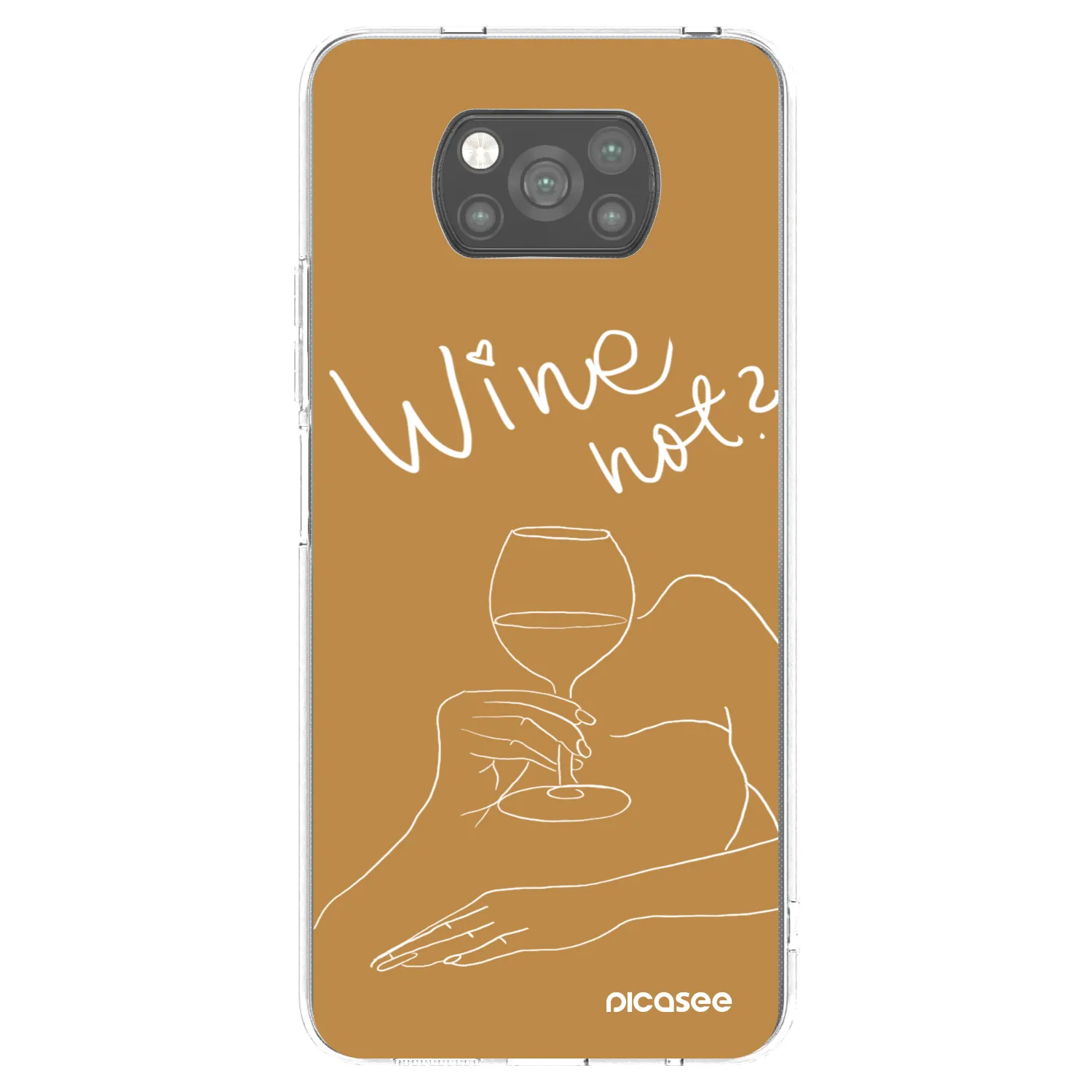Picasee Xiaomi Poco X3 Pro Hülle - Schwarzes Silikon - Wine not