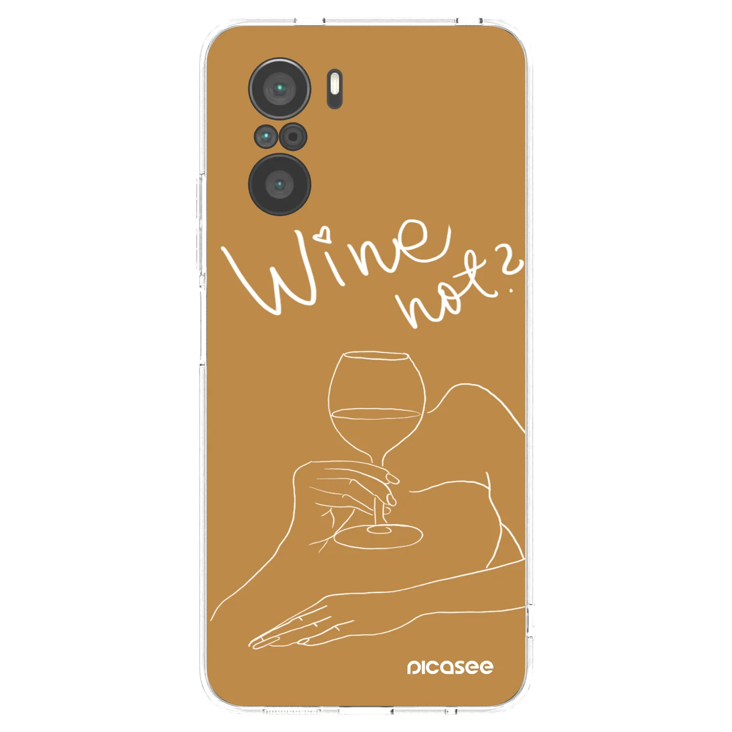Picasee Xiaomi Poco F3 Hülle - Transparentes Silikon - Wine not