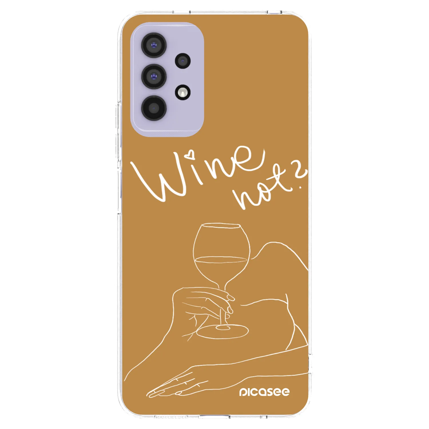 Picasee Samsung Galaxy A32 4G SM-A325F Hülle - Transparentes Silikon - Wine not