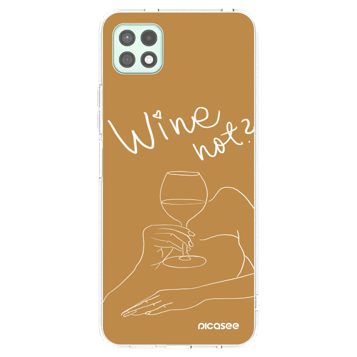 Picasee Samsung Galaxy A22 A226B 5G Hülle - Transparentes Silikon - Wine not