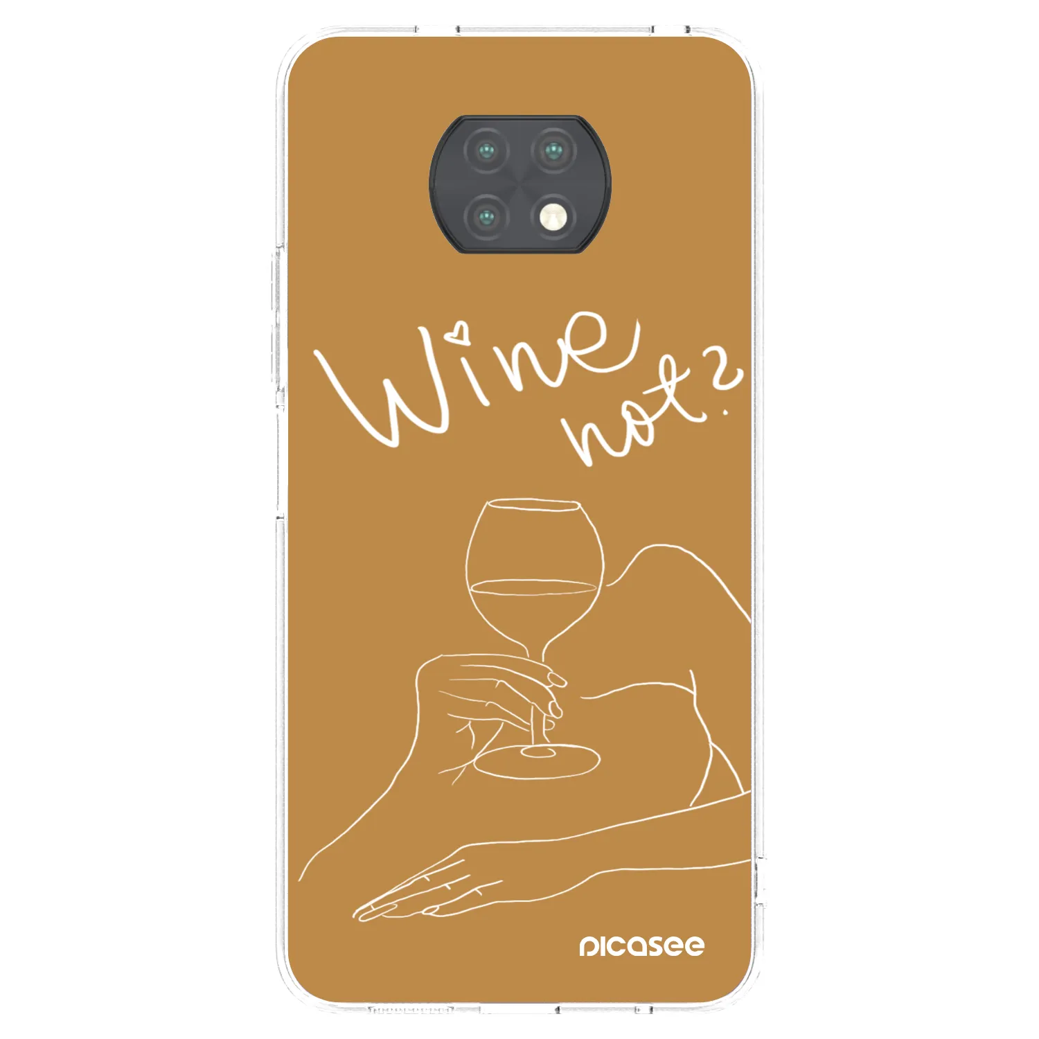 Picasee Xiaomi Redmi Note 9T Hülle - Transparentes Silikon - Wine not