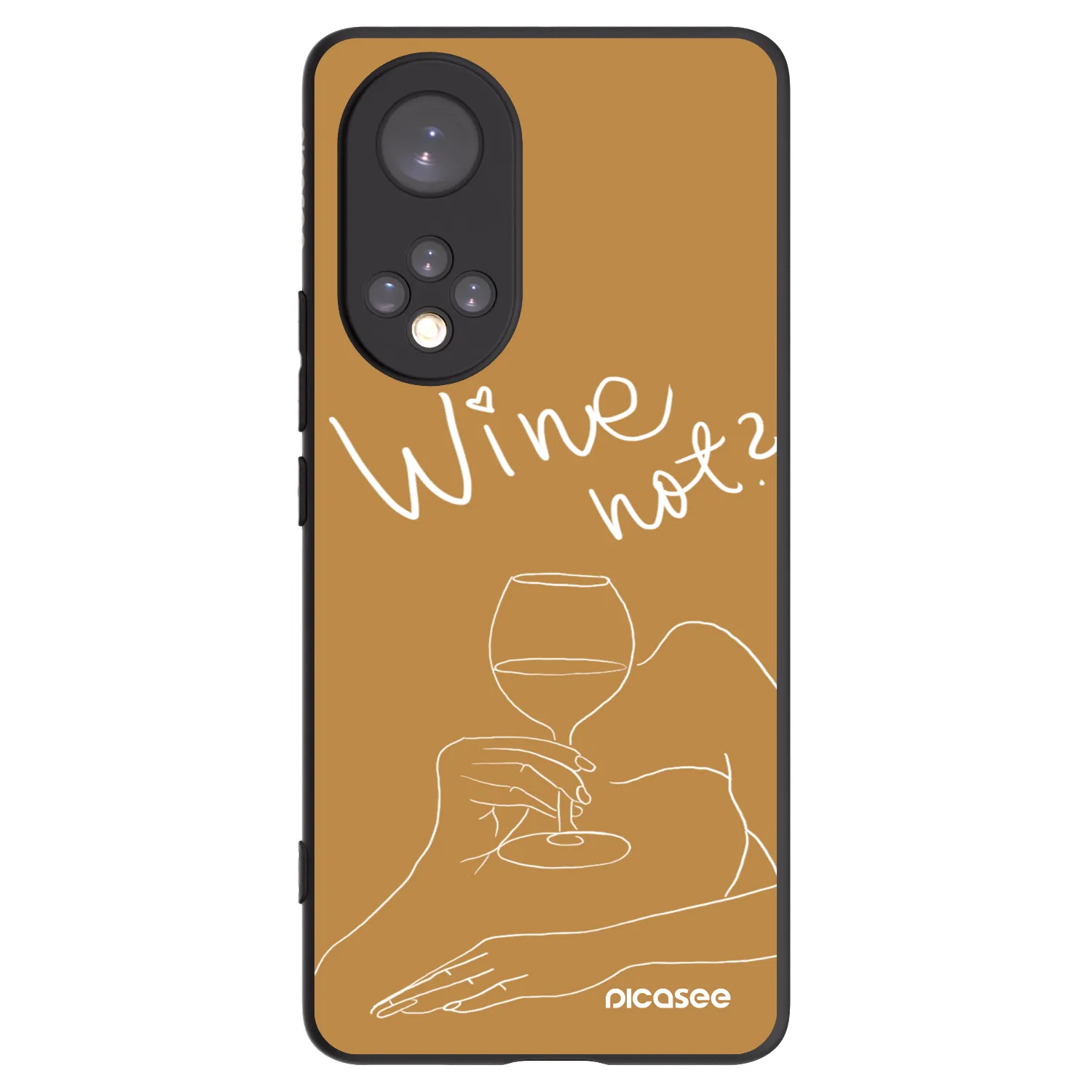 Picasee Honor 50 5G Hülle - Schwarzes Silikon - Wine not