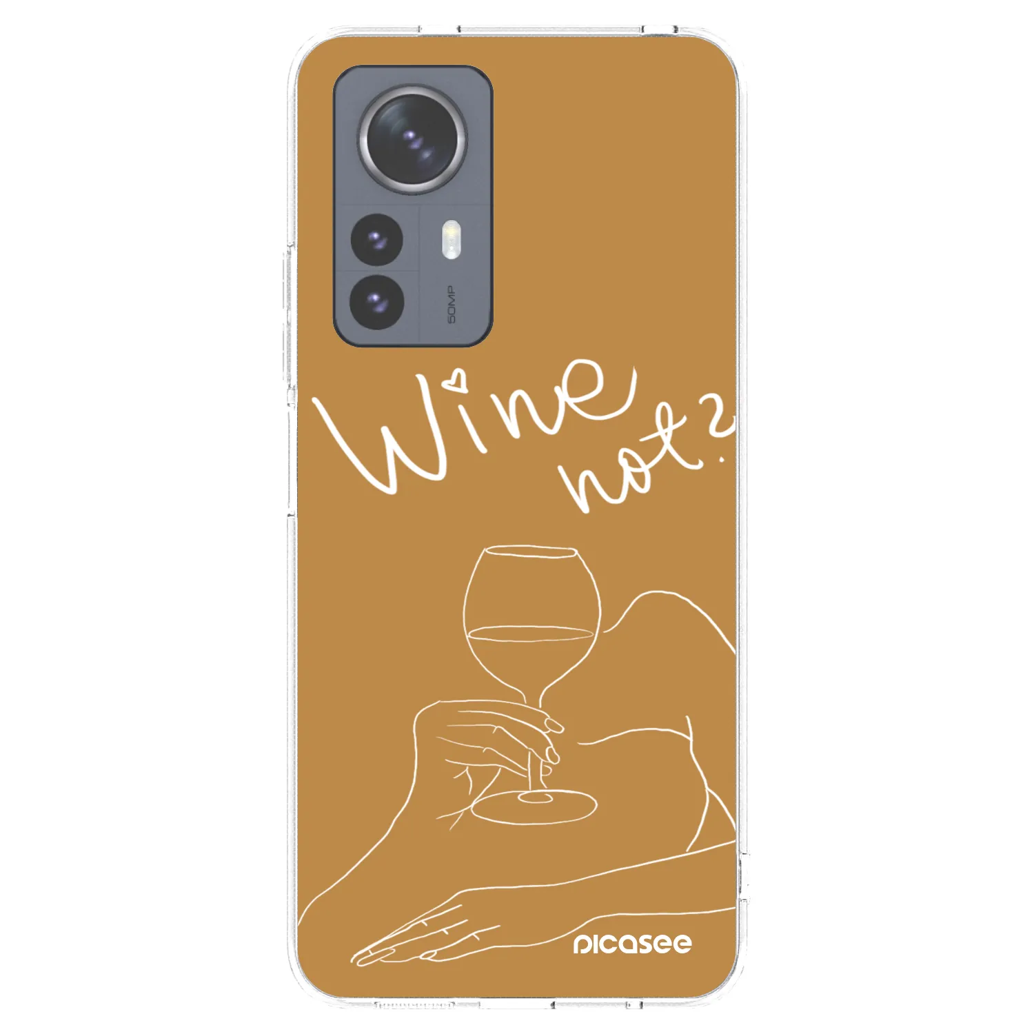 Picasee Xiaomi 12 Pro Hülle - Transparentes Silikon - Wine not