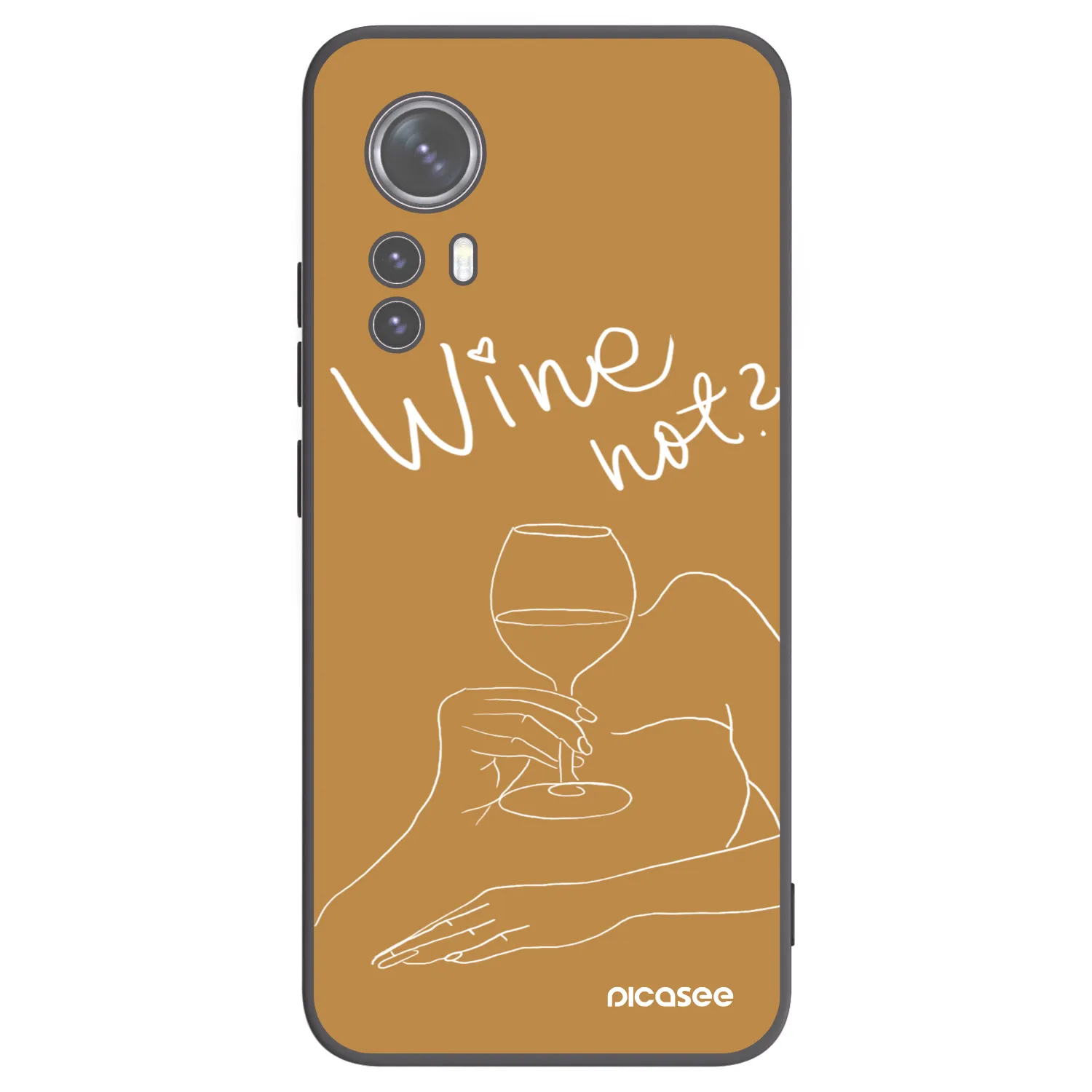 Picasee Xiaomi 12X Hülle - Schwarzes Silikon - Wine not