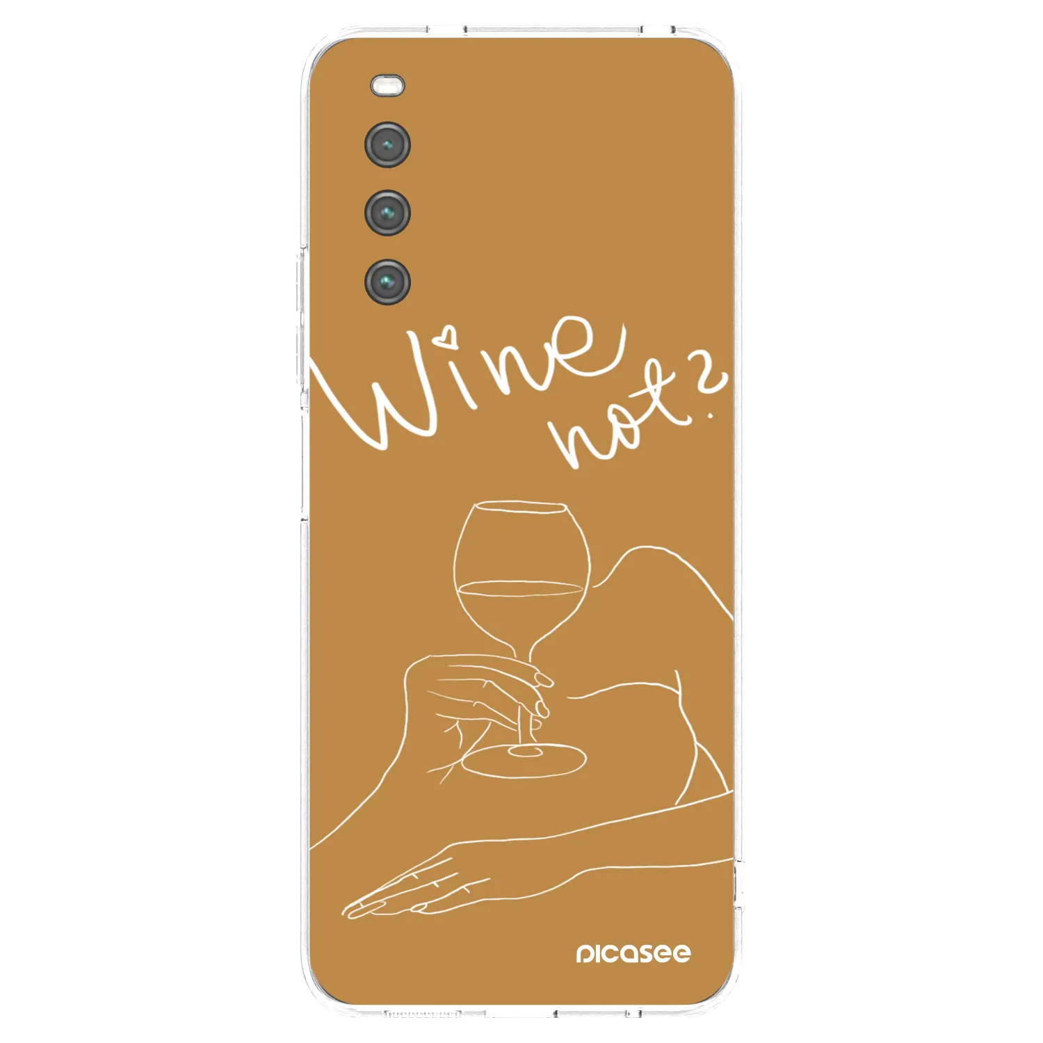 Picasee Sony Xperia 10 IV 5G Hülle - Transparentes Silikon - Wine not