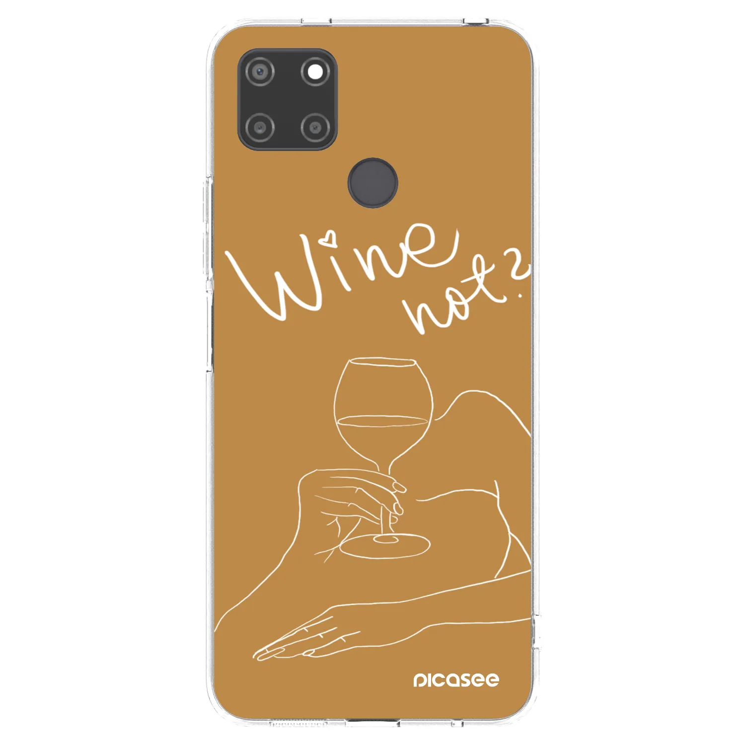 Picasee Realme C21Y Hülle - Transparentes Silikon - Wine not