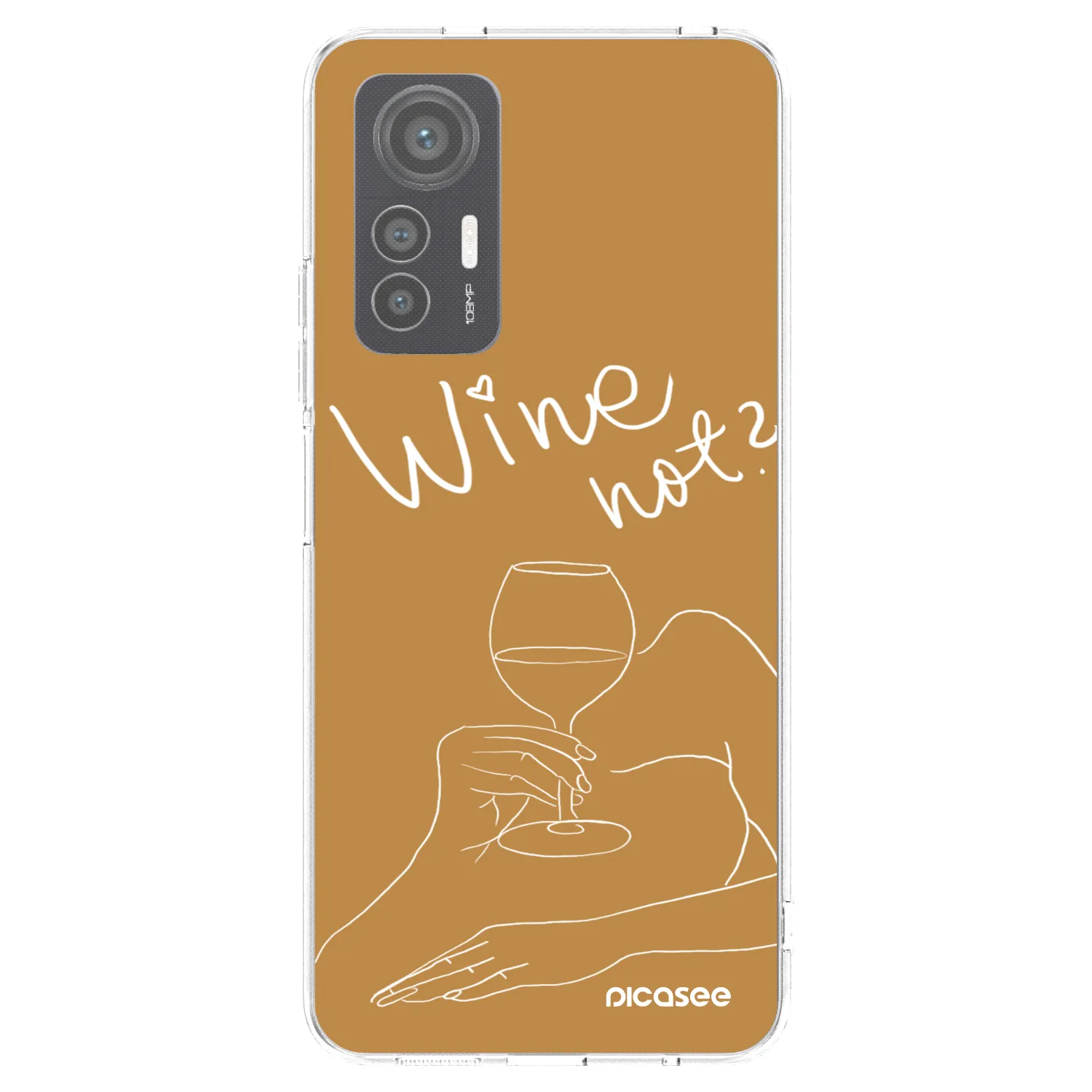 Picasee Xiaomi 12 Lite Hülle - Transparentes Silikon - Wine not