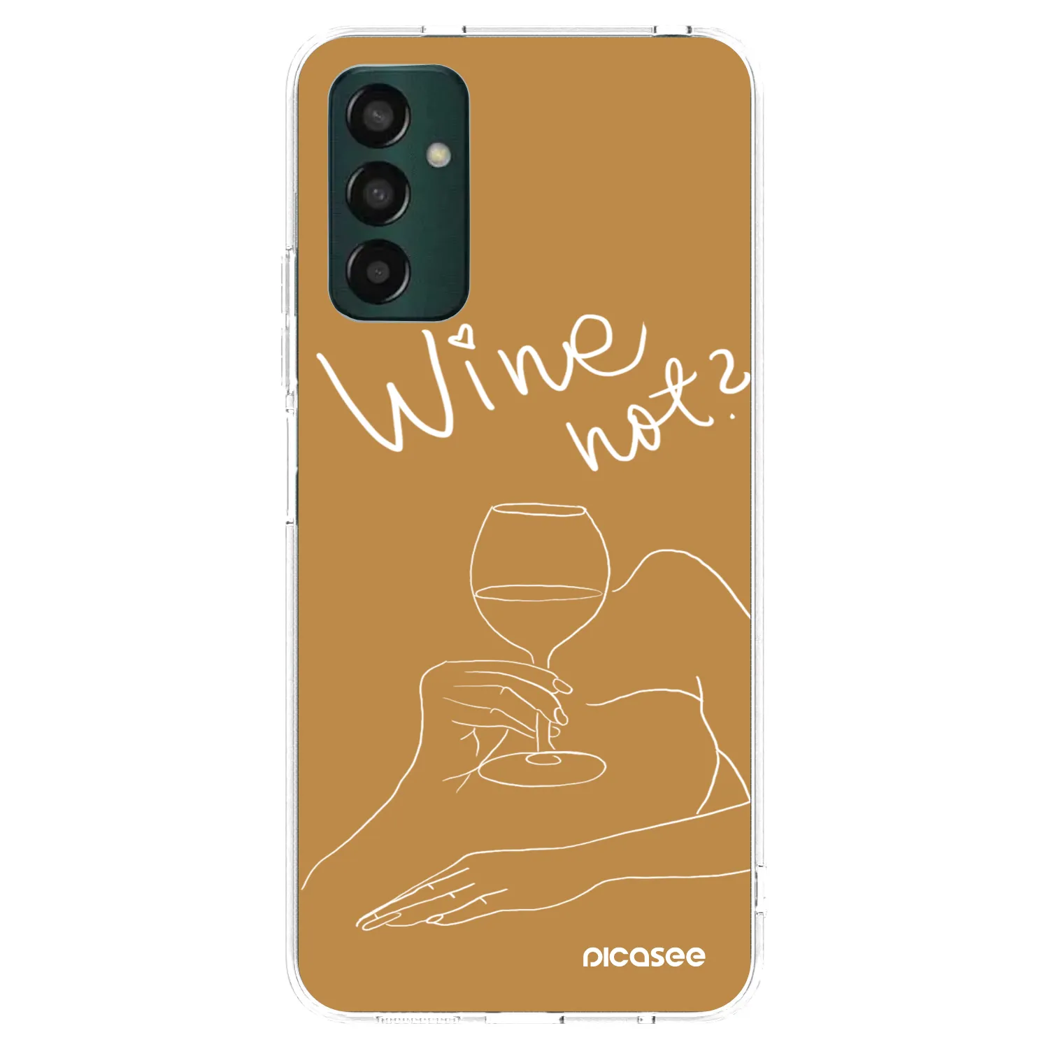 Picasee Samsung Galaxy M23 5G Hülle - Transparentes Silikon - Wine not