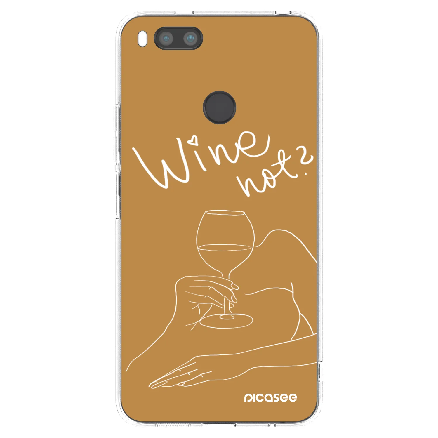 Picasee Xiaomi Redmi A1 Hülle - Transparentes Silikon - Wine not