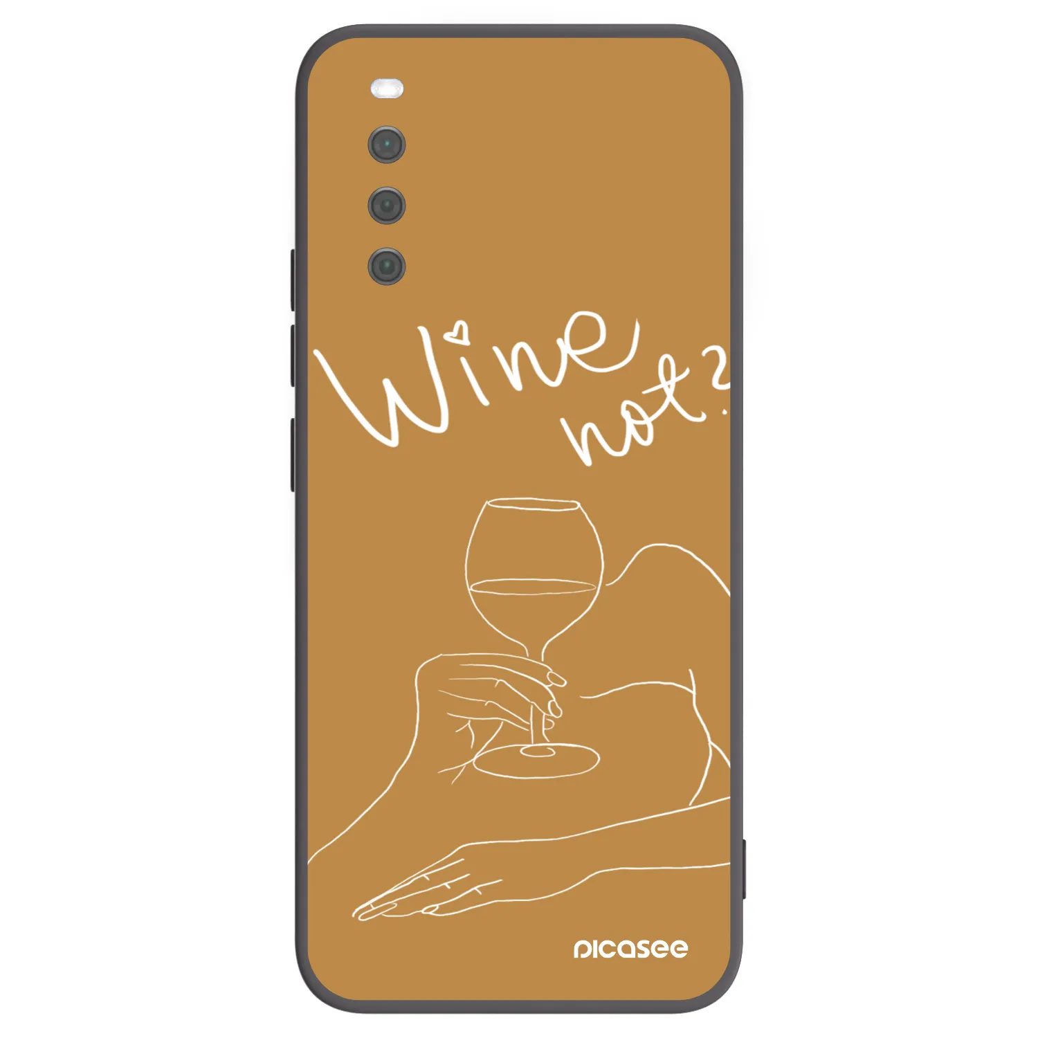 Picasee Sony Xperia 10 III Hülle - Schwarzes Silikon - Wine not