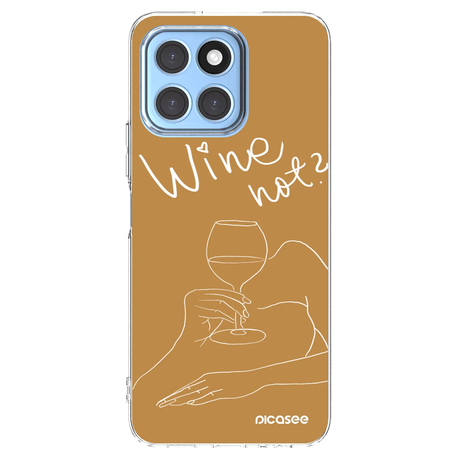 Picasee Honor X8 5G Hülle - Transparentes Silikon - Wine not