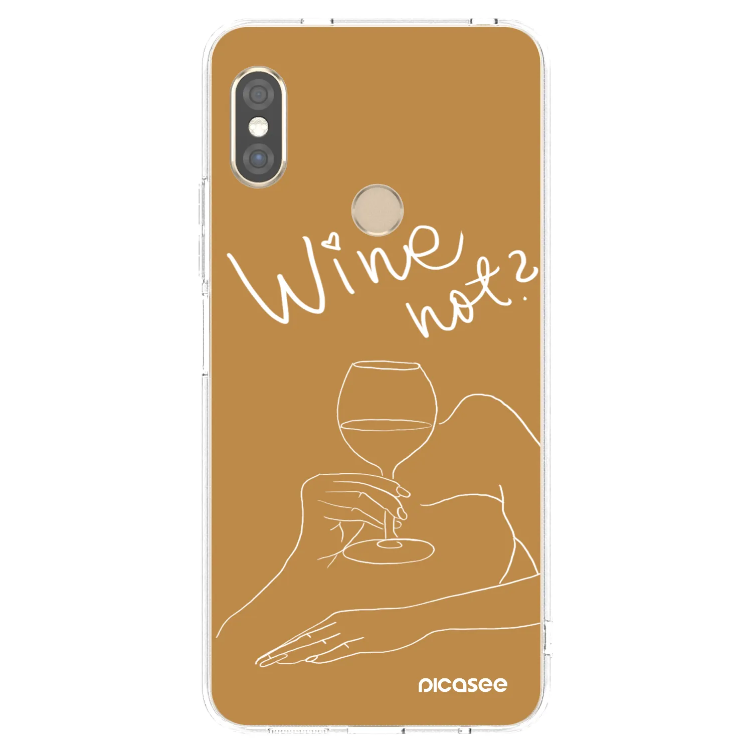 Picasee Xiaomi Redmi Note 5 Global Hülle - Transparentes Silikon - Wine not