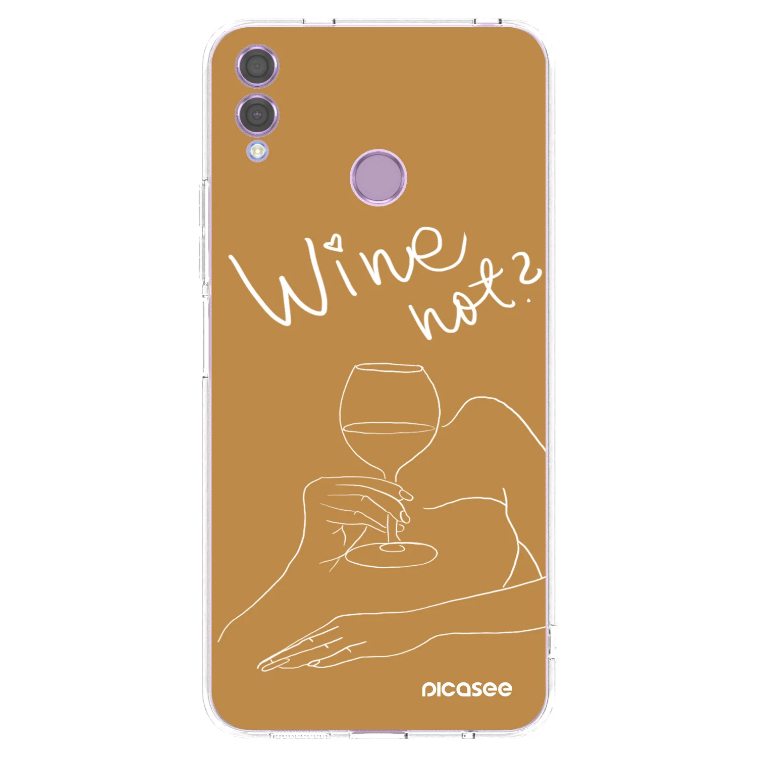 Picasee Honor 8X Hülle - Transparentes Silikon - Wine not