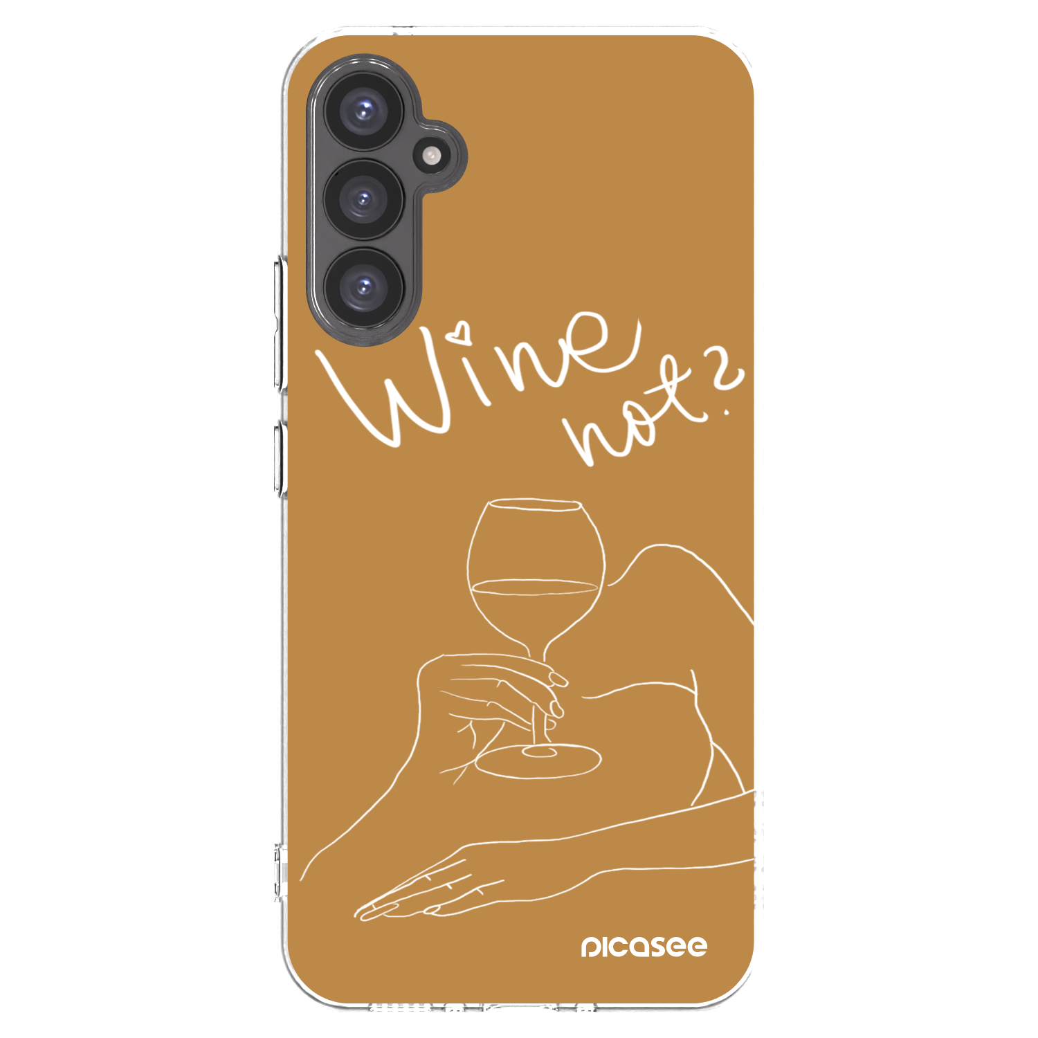 Picasee Samsung Galaxy A34 5G A346B Hülle - Transparentes Silikon - Wine not