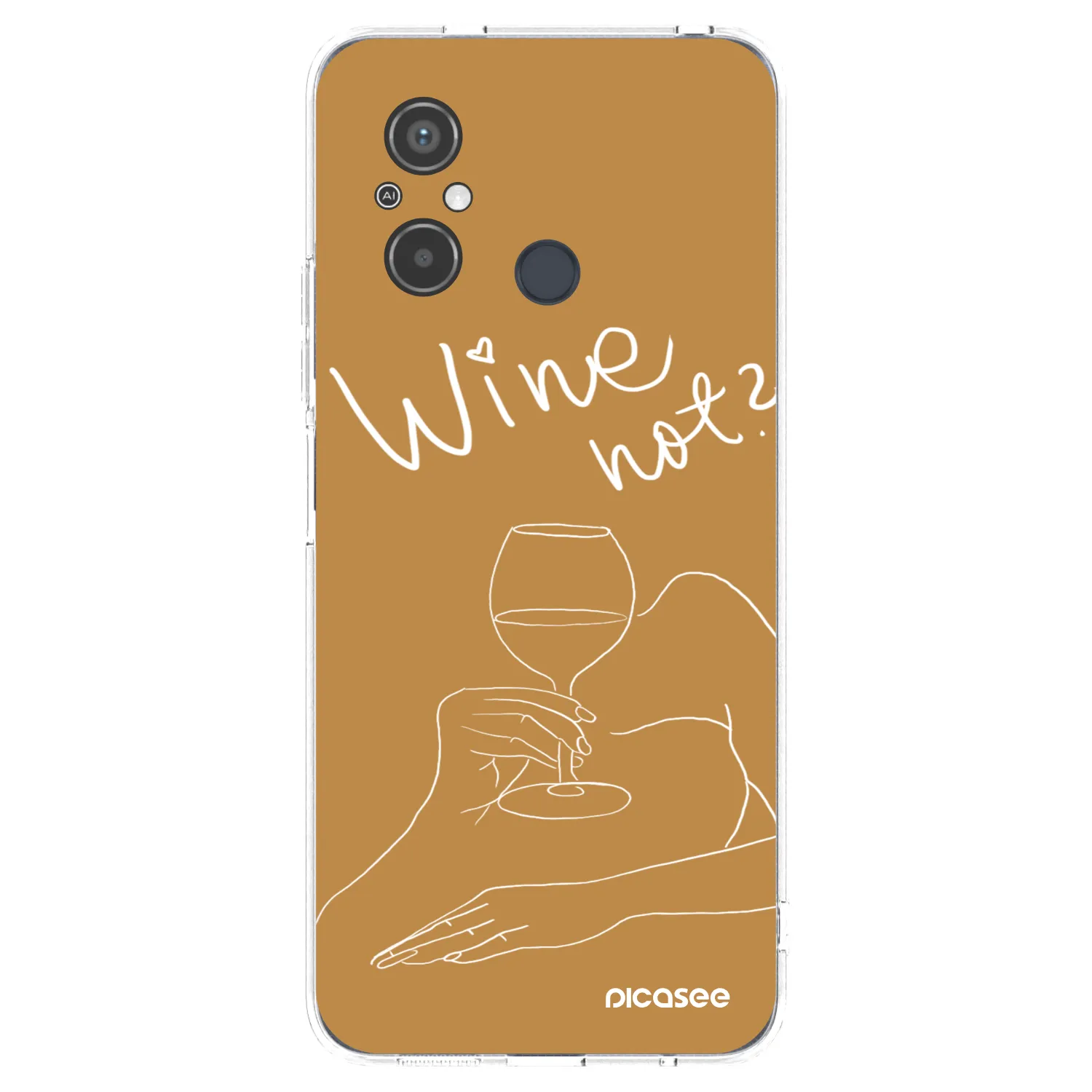 Picasee Xiaomi Redmi 12C Hülle - Transparentes Silikon - Wine not