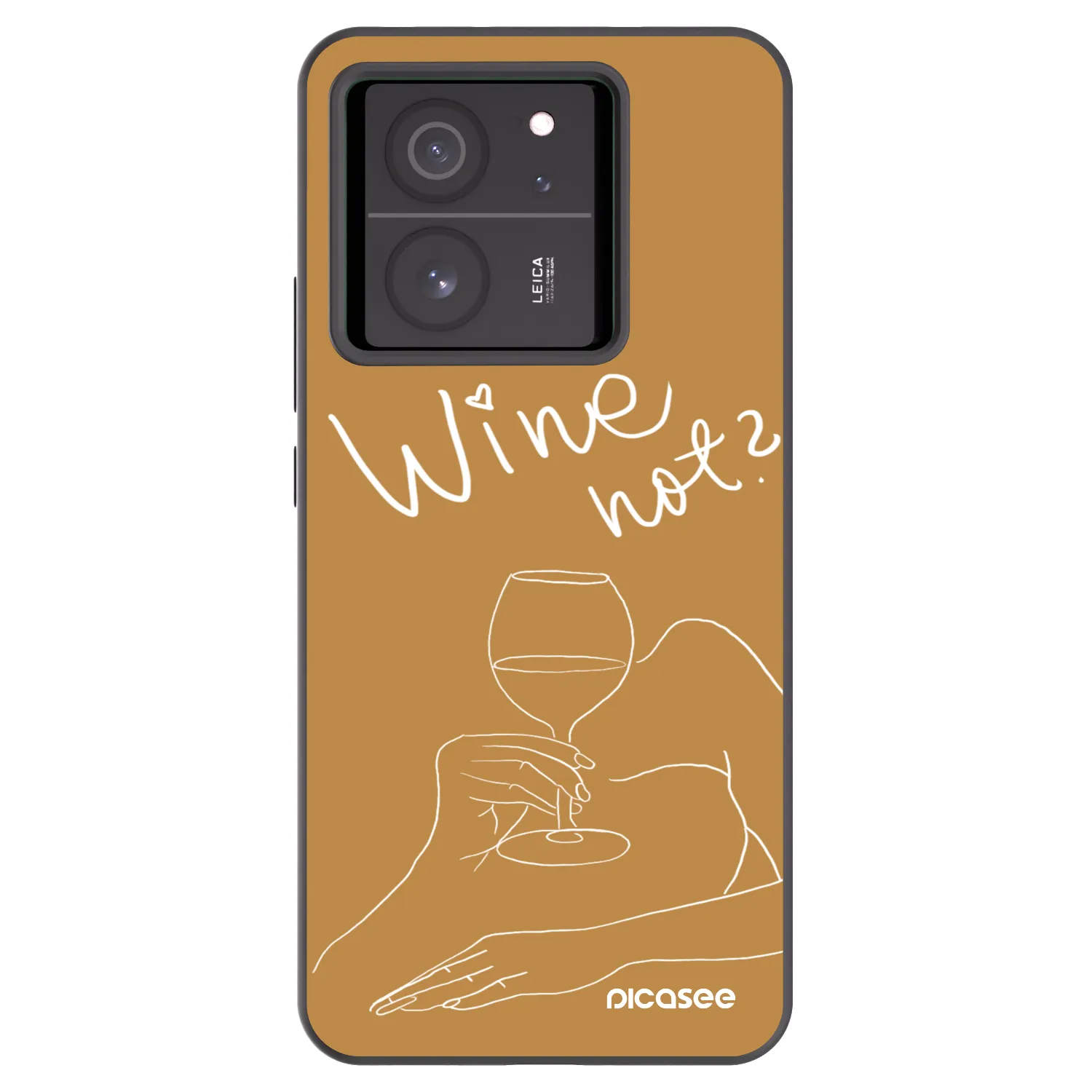 Picasee Xiaomi 13T Pro Hülle - Schwarzes Silikon - Wine not