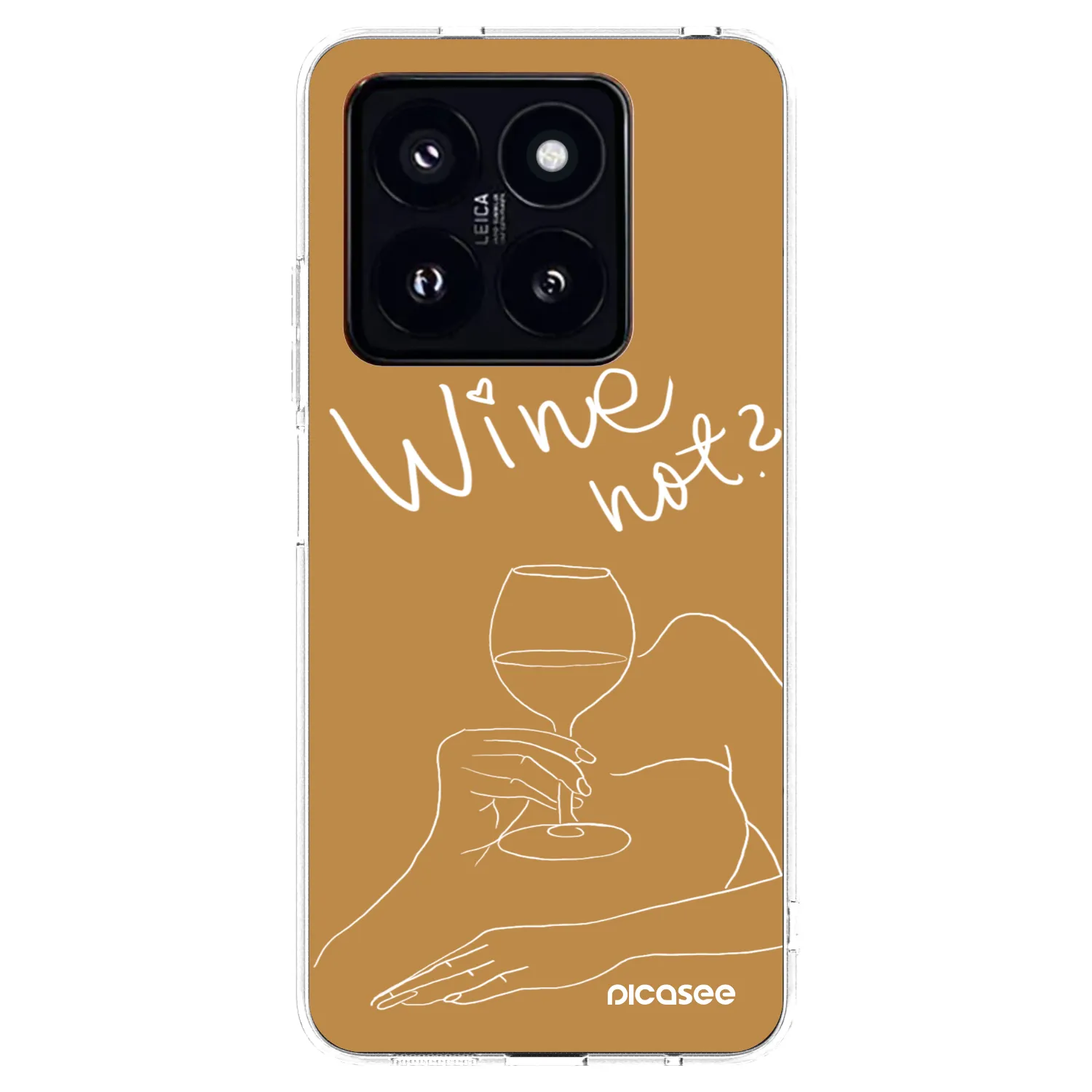 Picasee Xiaomi 14 Pro Hülle - Transparentes Silikon - Wine not