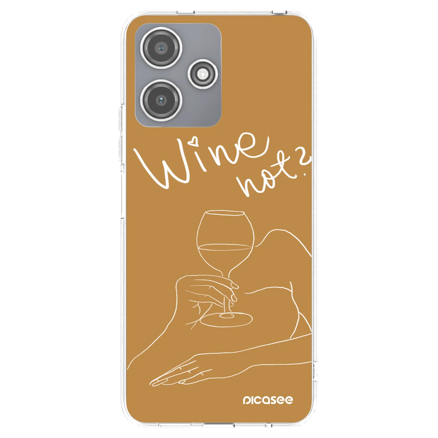 Picasee Xiaomi Redmi 12 5G Hülle - Transparentes Silikon - Wine not
