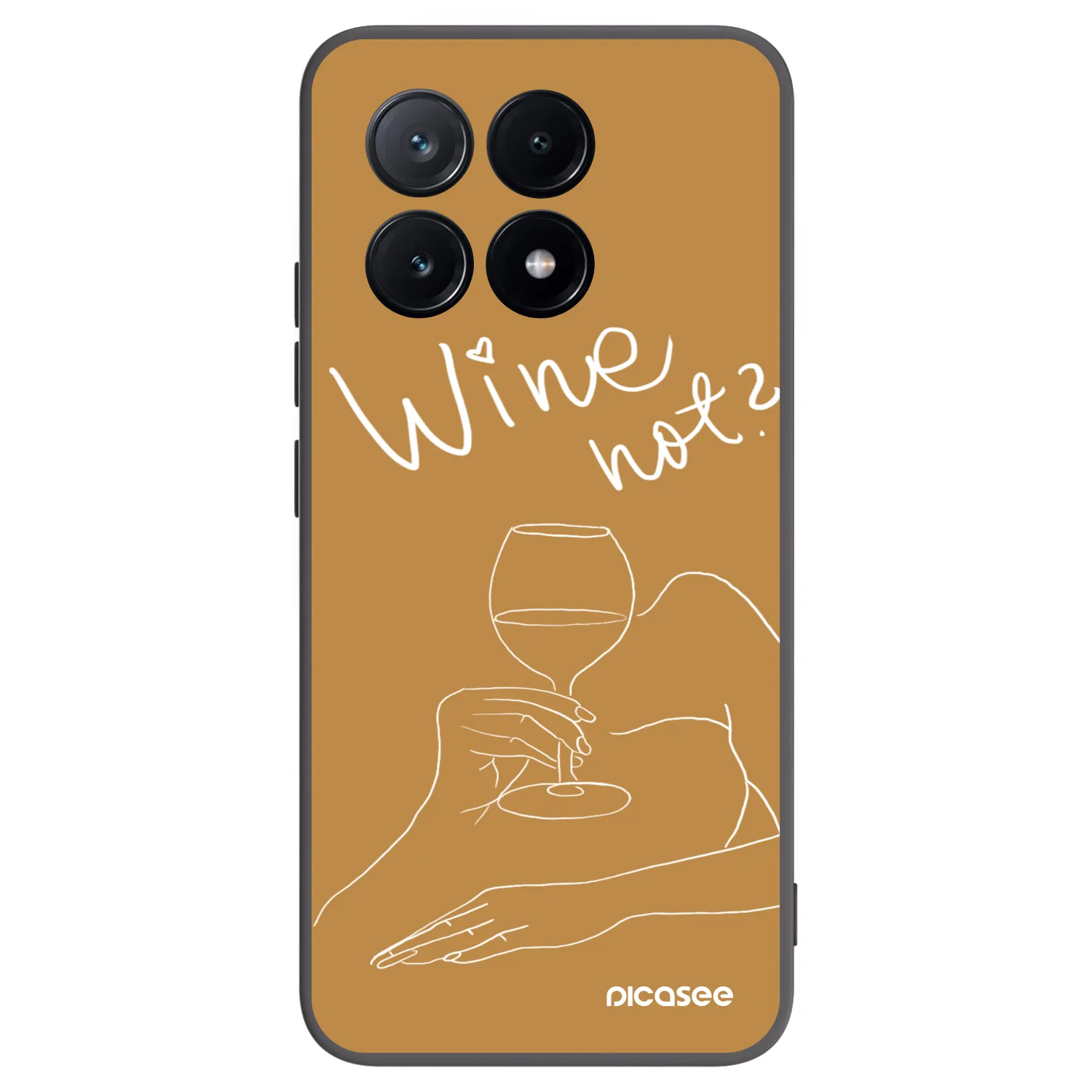 Picasee Xiaomi Poco X6 Pro Hülle - Schwarzes Silikon - Wine not