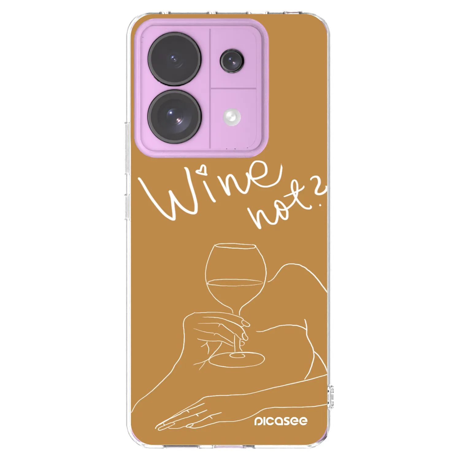 Picasee Xiaomi Redmi Note 13 Pro 5G Hülle - Transparentes Silikon - Wine not