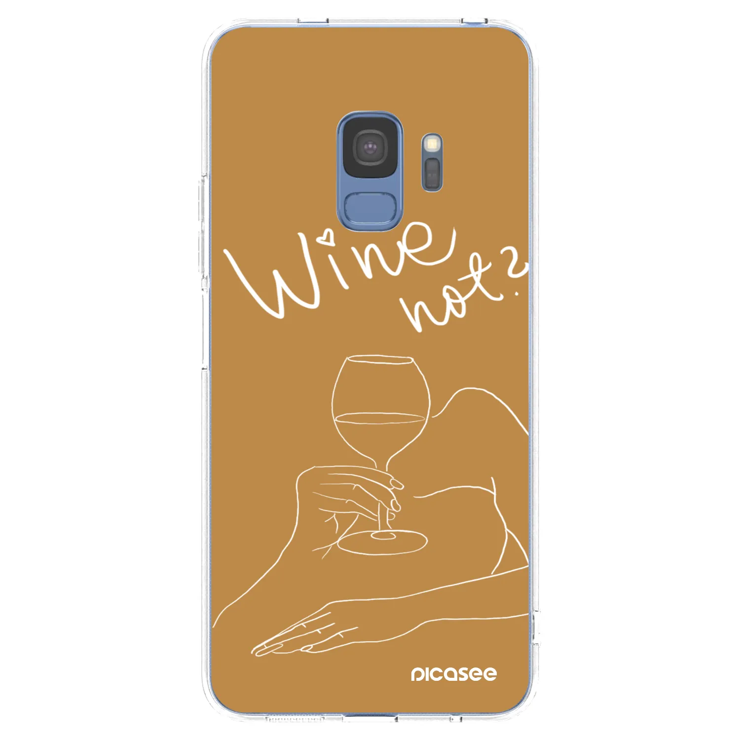 Picasee Samsung Galaxy S9 G960F Hülle - Transparentes Silikon - Wine not