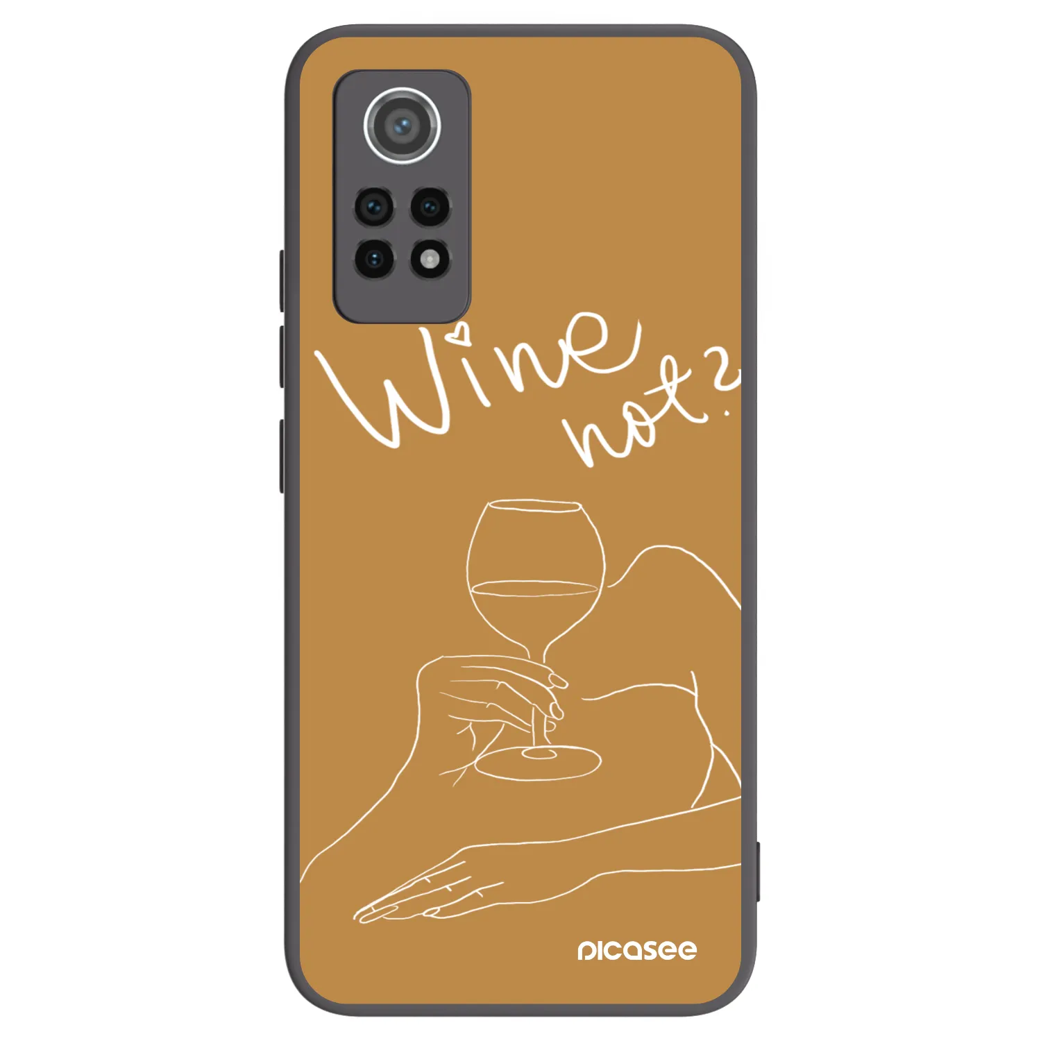 Picasee Xiaomi Redmi Note 12 Pro 4G Hülle - Schwarzes Silikon - Wine not