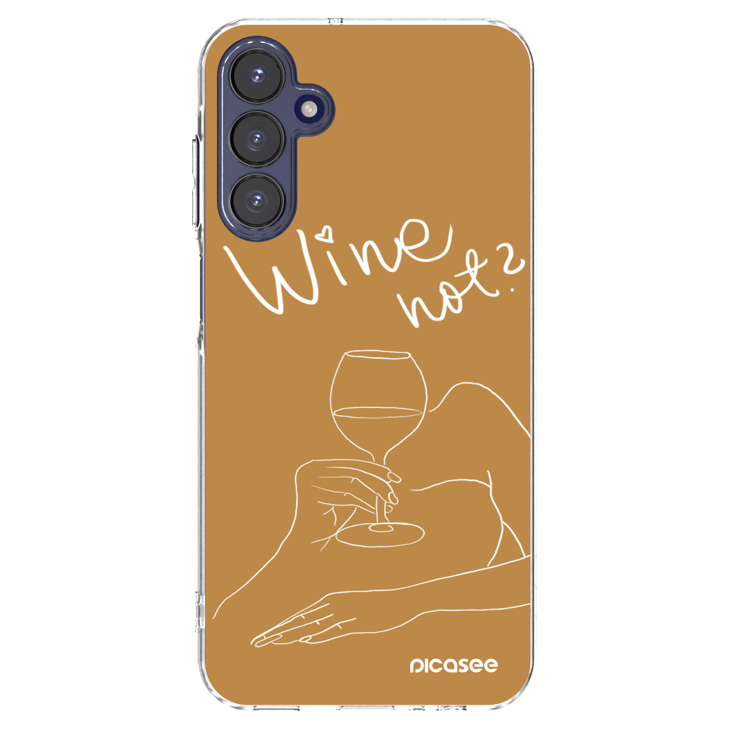 Picasee Samsung Galaxy A15 A155F 4G Hülle - Transparentes Silikon - Wine not