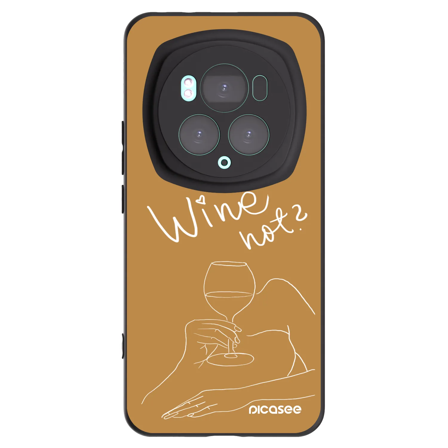 Picasee Honor Magic6 Pro Hülle - Schwarzes Silikon - Wine not