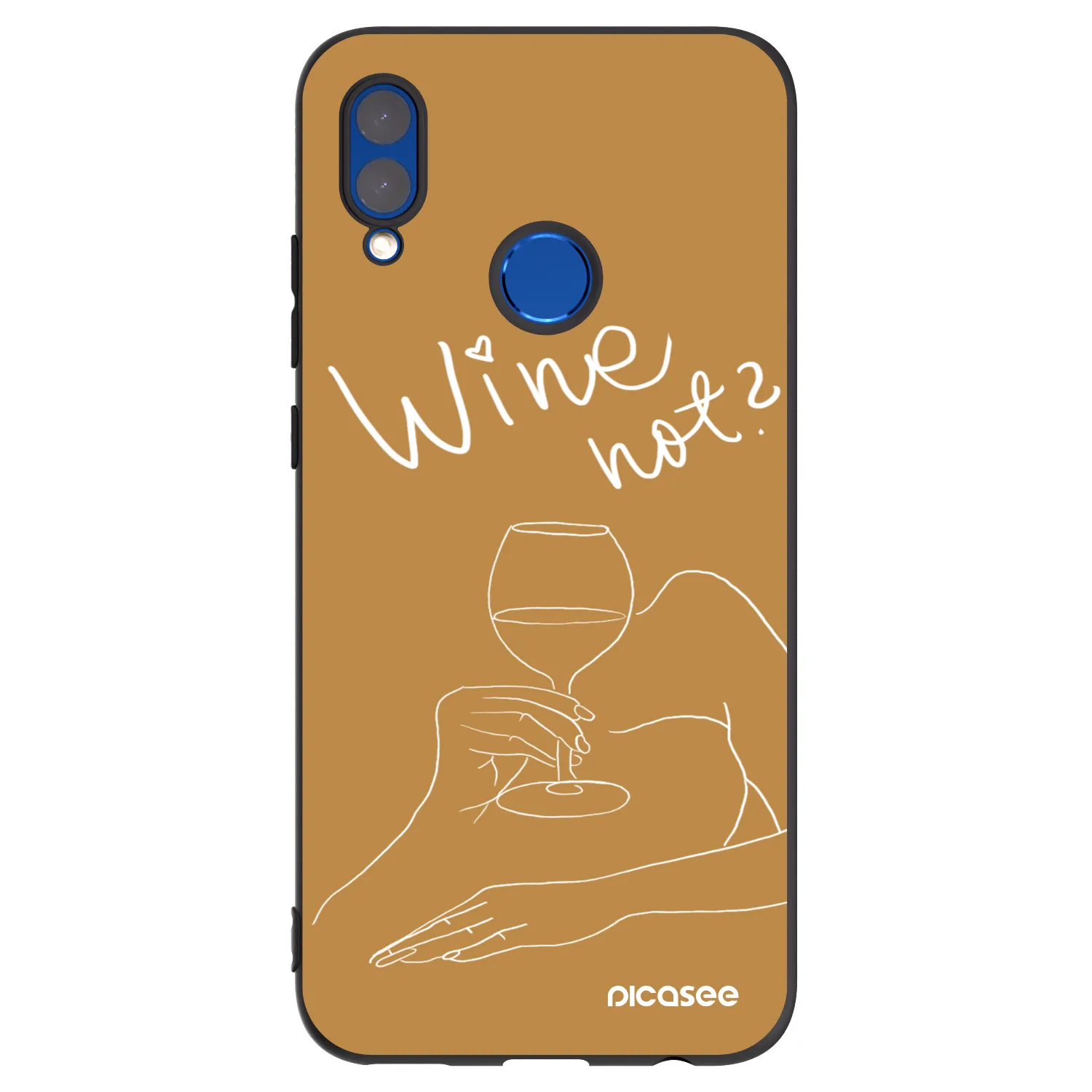 Picasee Huawei P Smart 2019 Hülle - Schwarzes Silikon - Wine not