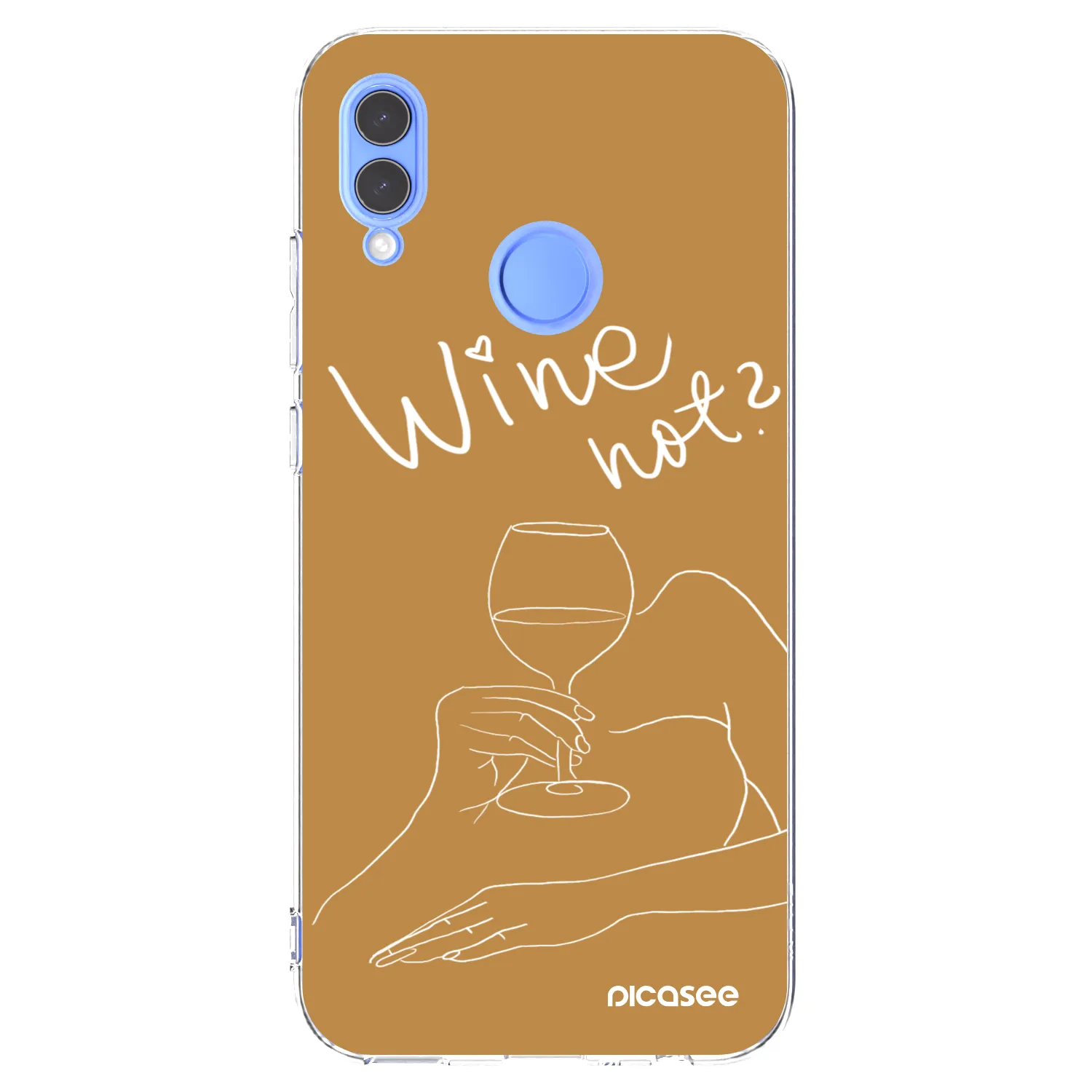 Picasee Huawei P Smart 2019 Hülle - Transparentes Silikon - Wine not