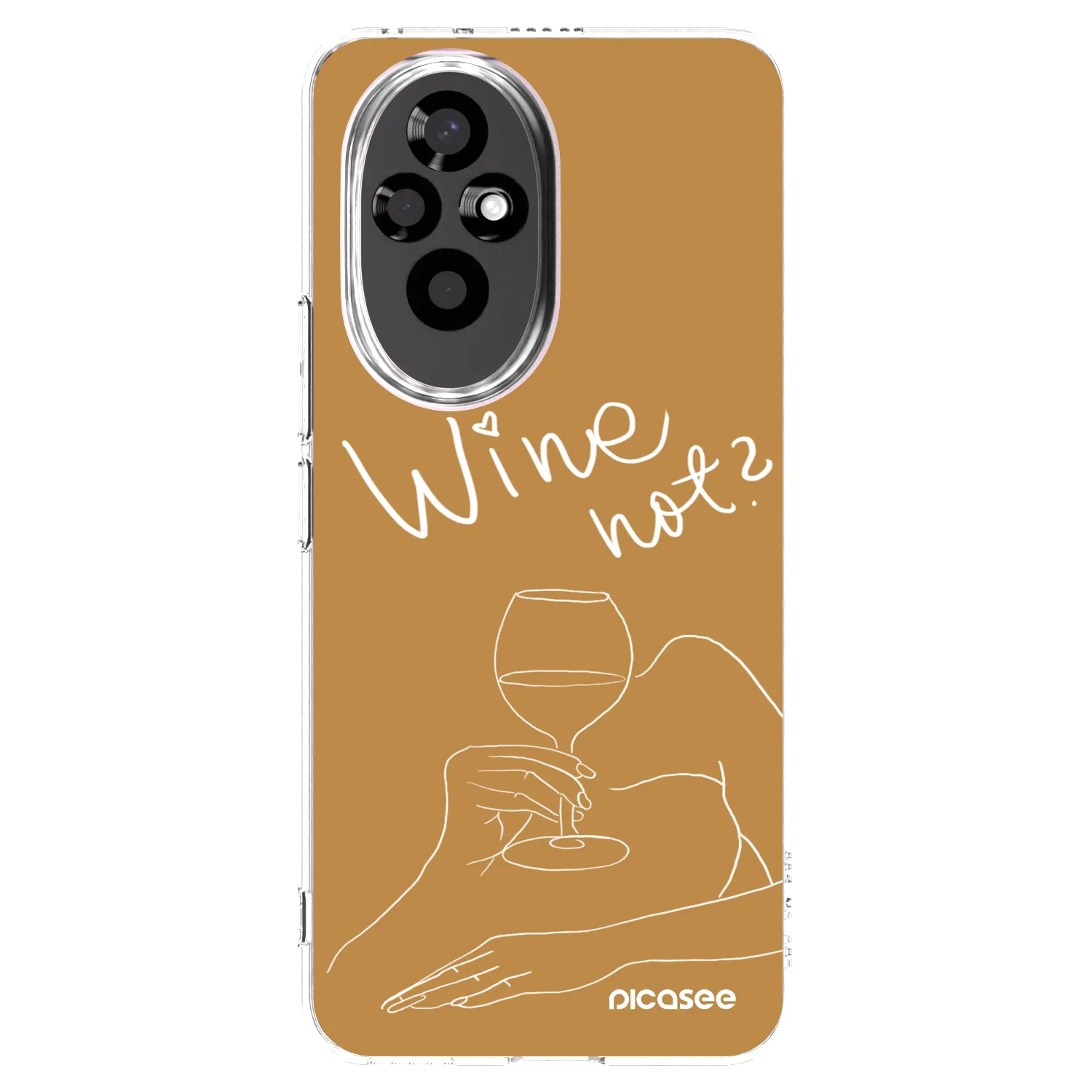 Picasee Honor 200 Pro 5G Hülle - Transparentes Silikon - Wine not