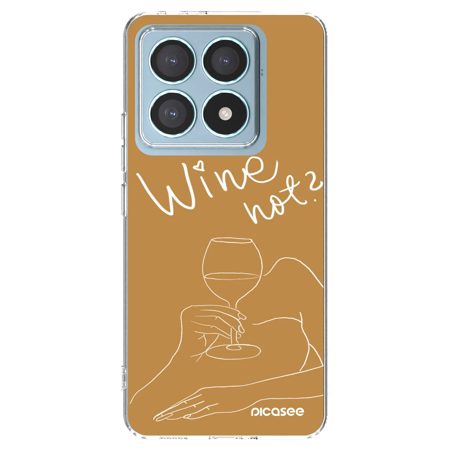 Picasee Xiaomi 14T Pro Hülle - Transparentes Silikon - Wine not
