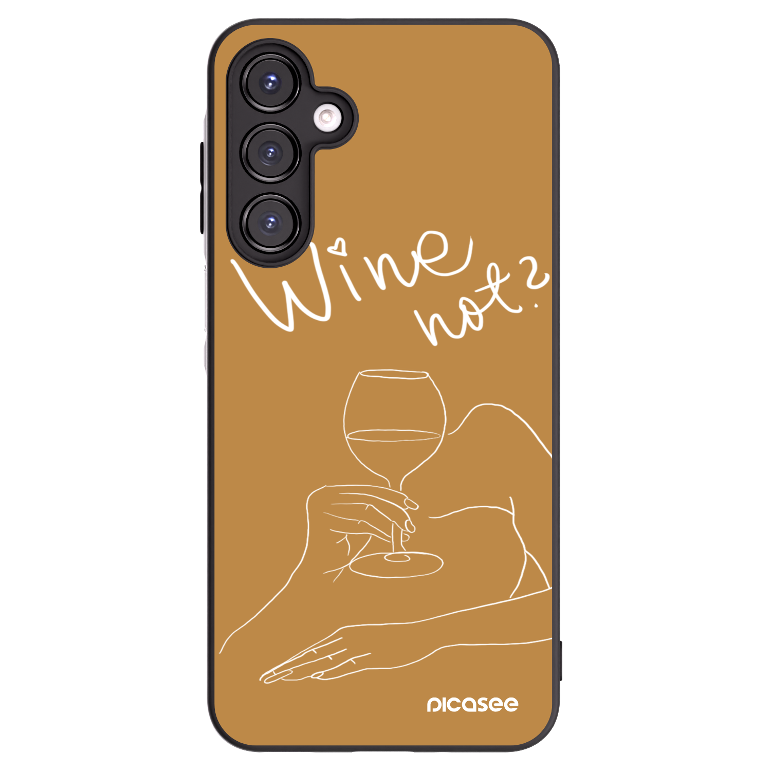 Picasee Samsung Galaxy A16 5G Hülle - Schwarzes Silikon - Wine not