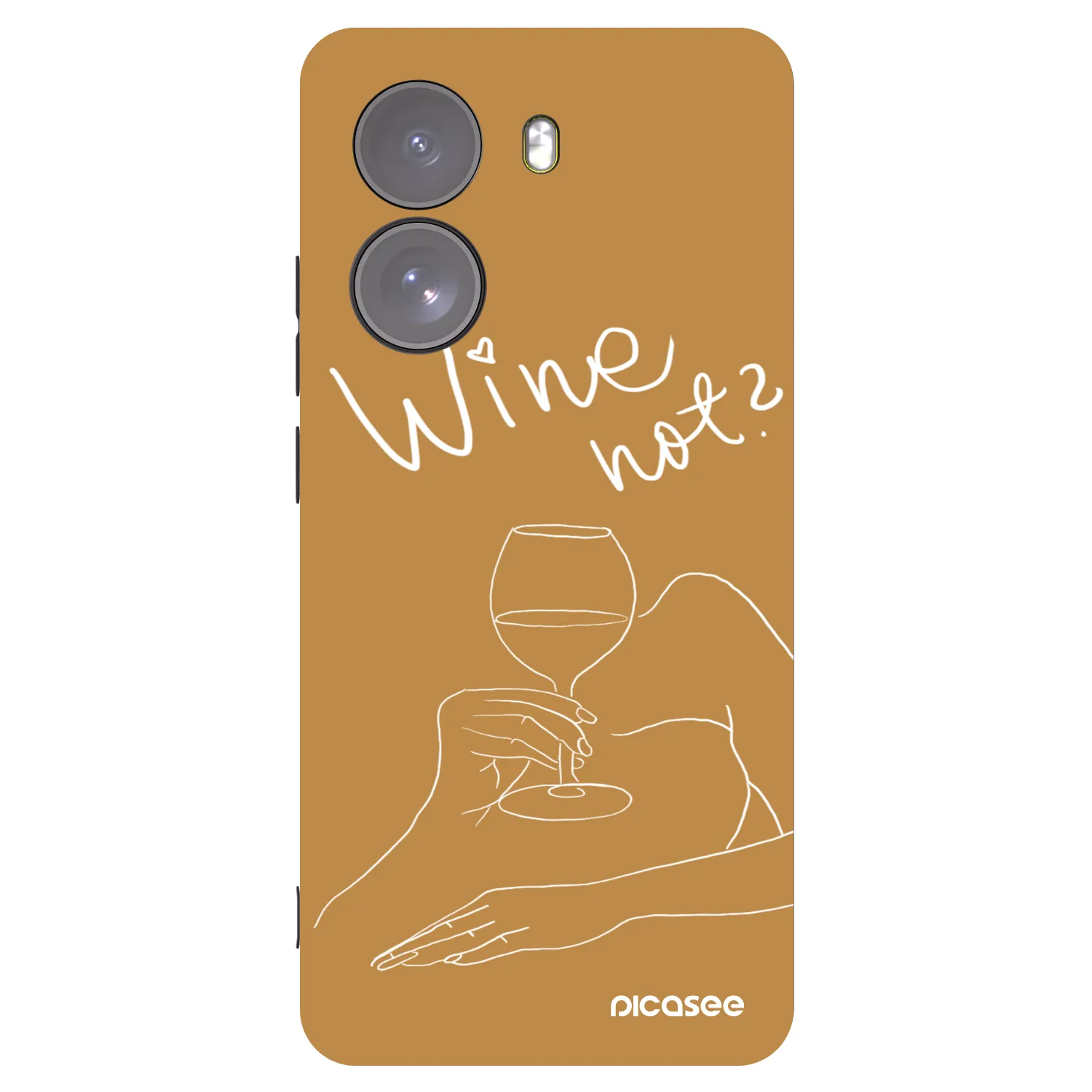 Picasee Xiaomi Poco X7 Hülle - Schwarzes Silikon - Wine not