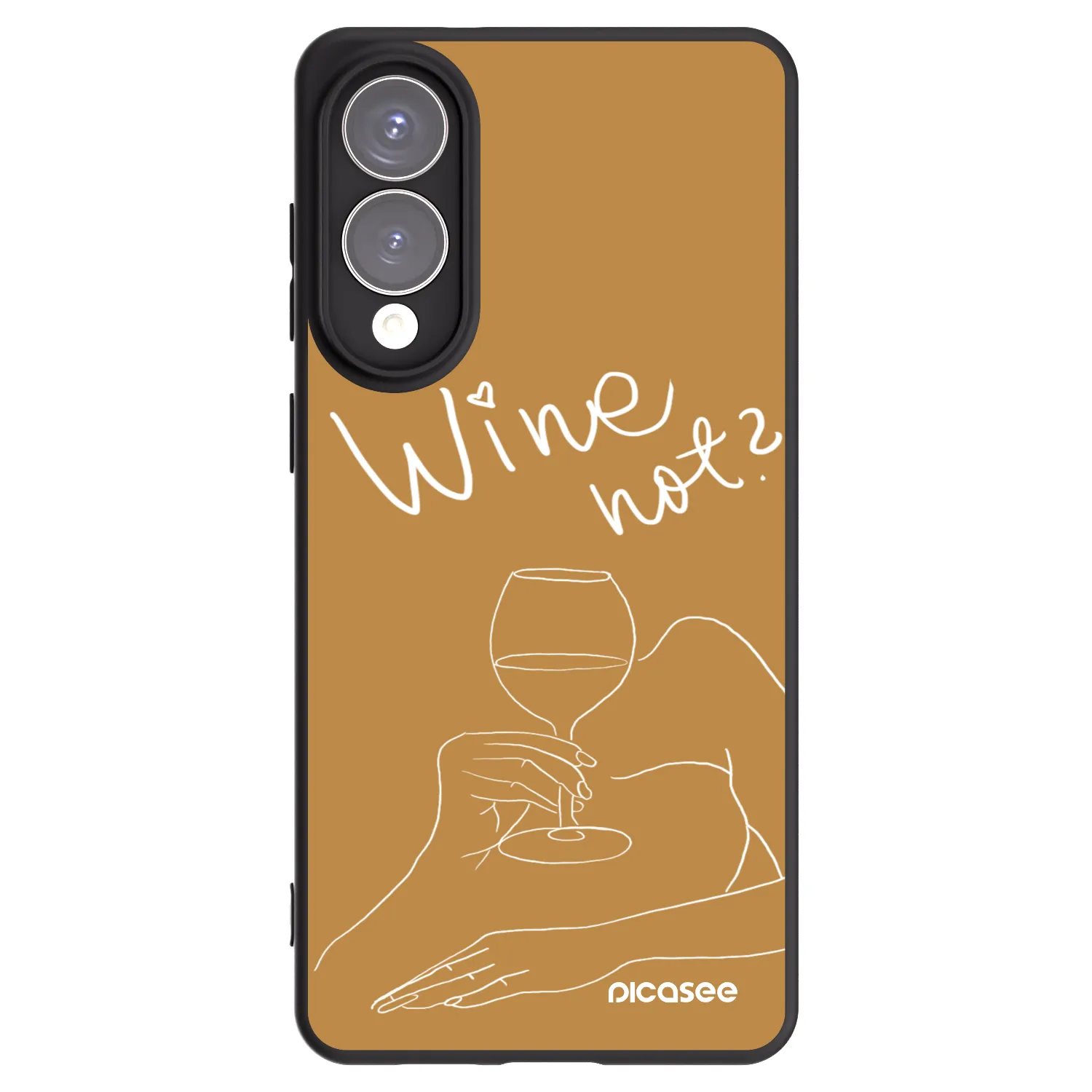 Picasee Samsung Galaxy S25 Edge 5G Hülle - Schwarzes Silikon - Wine not