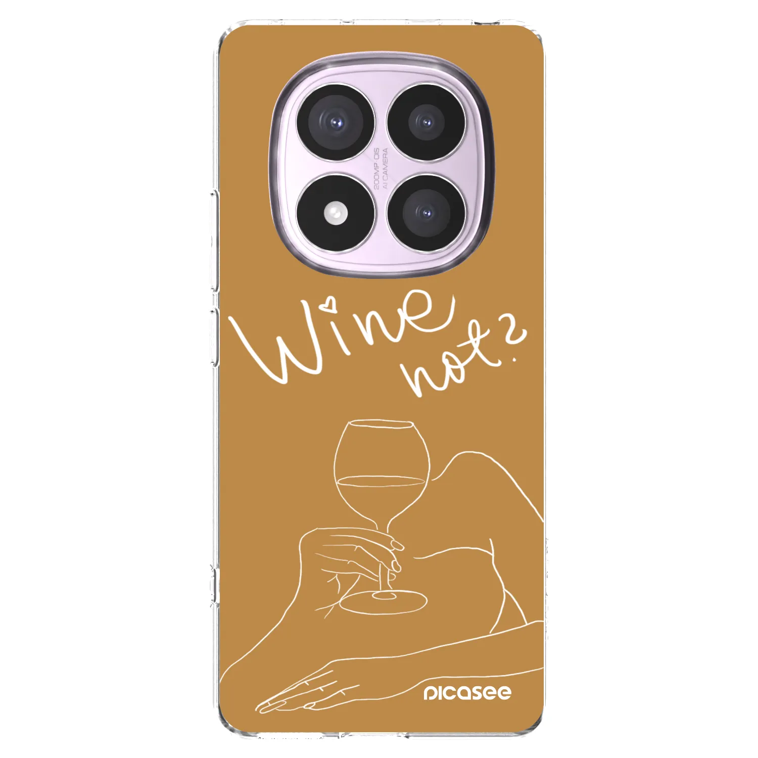 Picasee Xiaomi Redmi Note 14 Pro 4G Hülle - Transparentes Silikon - Wine not