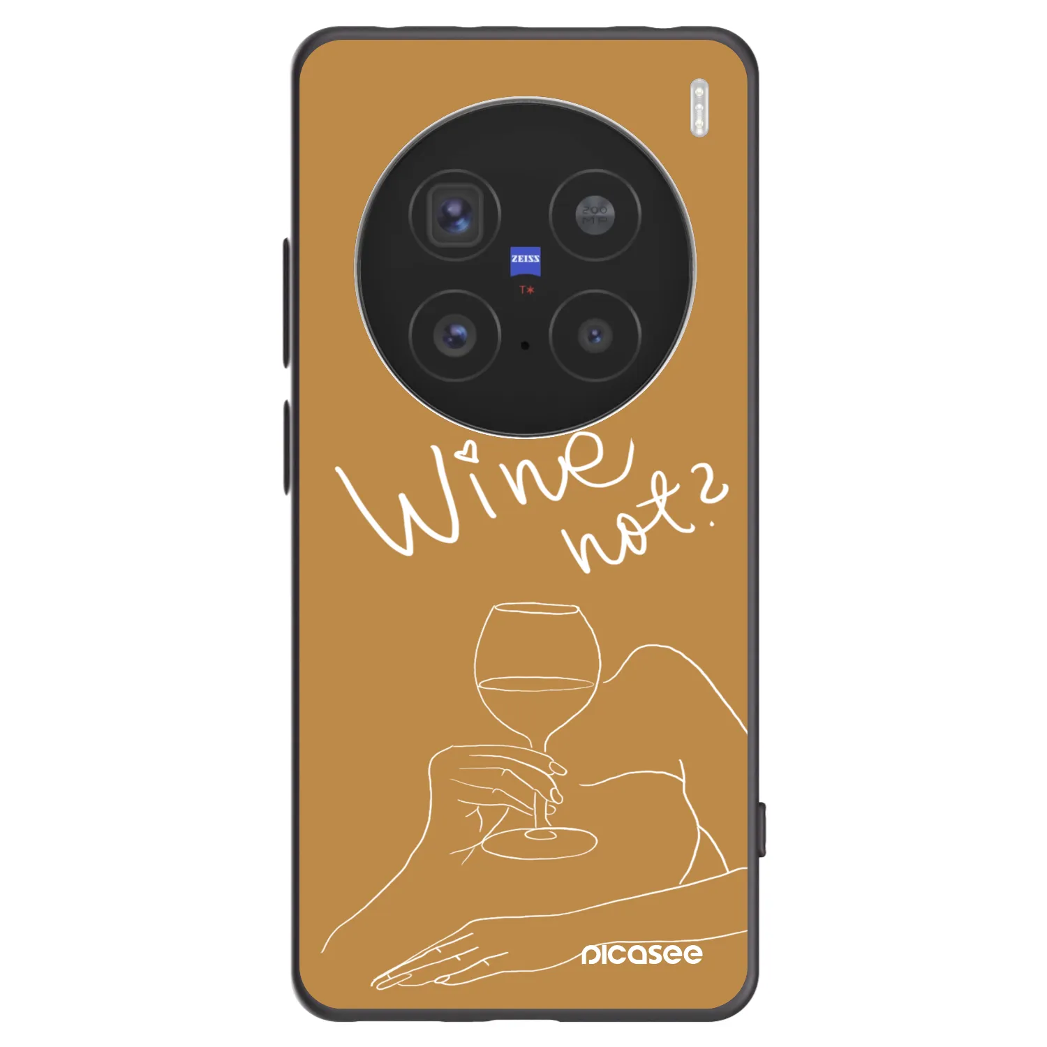Picasee Vivo X200 Pro Hülle - Schwarzes Silikon - Wine not
